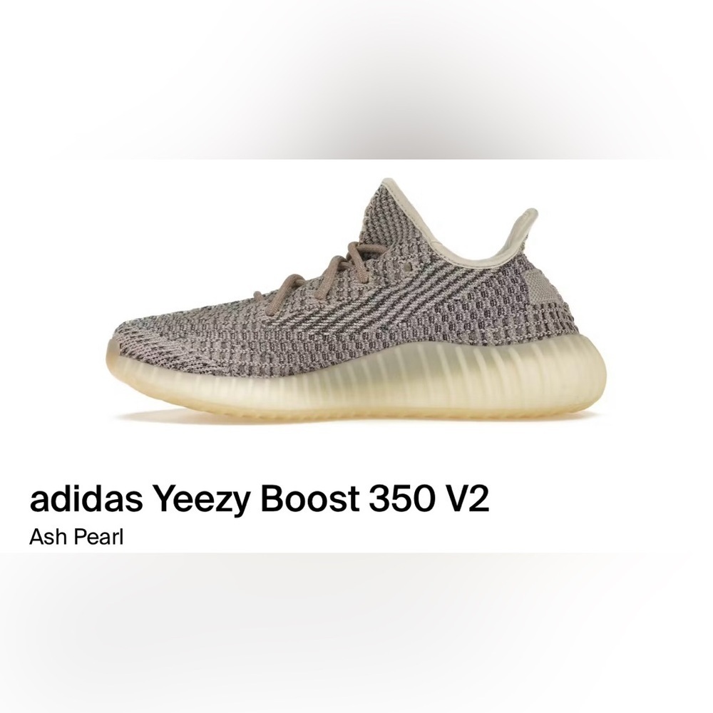 Adidas Yeezy Boost 350 V2 Ash Pearl (Unisex Size 9 Men's) - Picture 16 of 16
